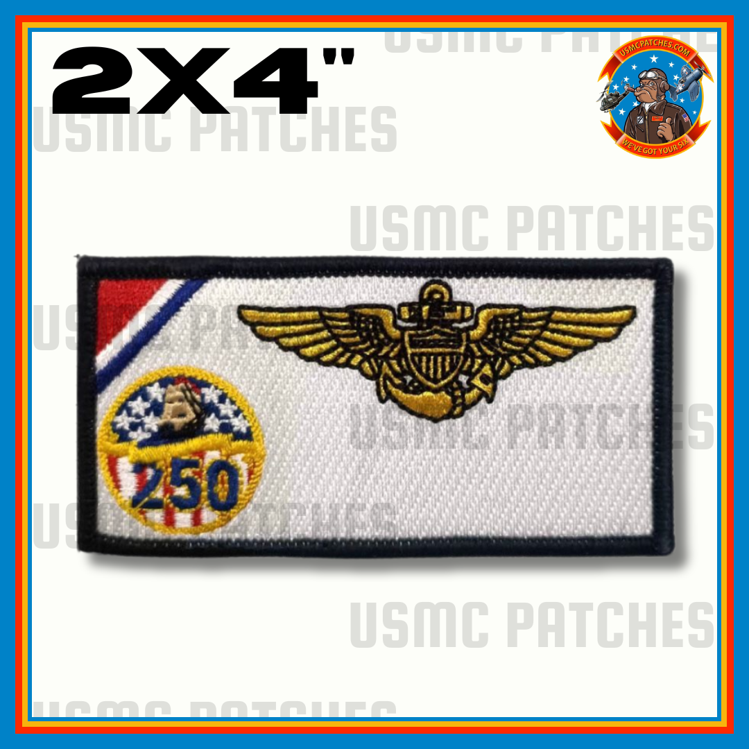 Official VT-4 Warbucks 250th Anniversary Patch and Name Tags