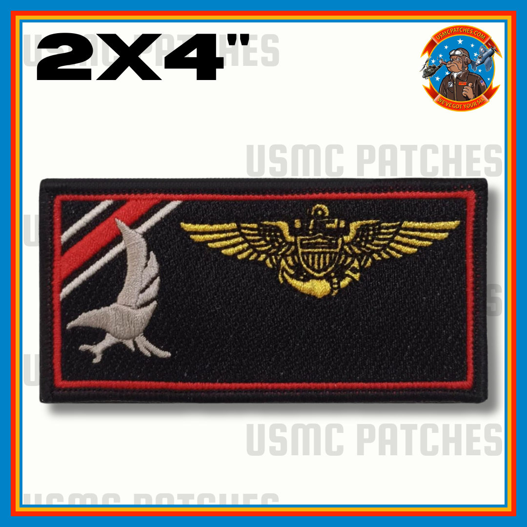 Officially Licensed US Navy VFA-136 Knighthawks Anniversary Squadron Patch and Name Tags