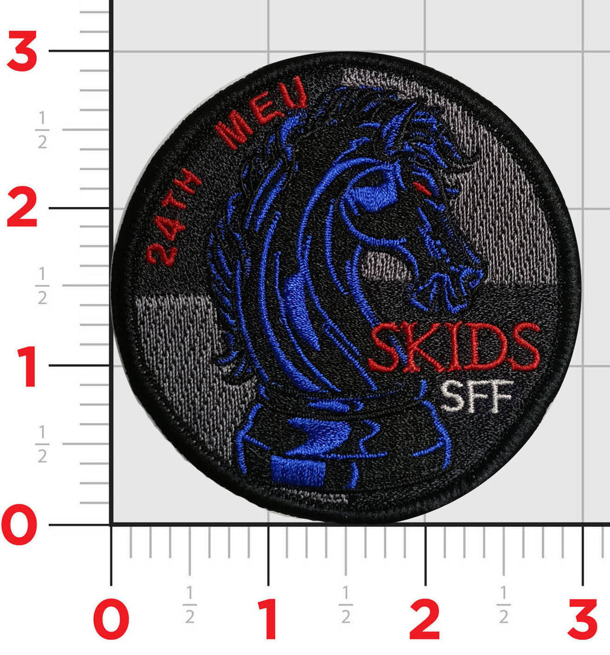 Official VMM-365/HMLA-167 24th MEU Skids Shoulder Qual Patch