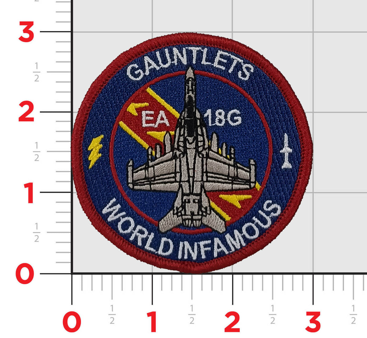 Official US Navy VAQ-136 Gauntlets EA-18G Shoulder Patch