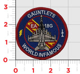 Official US Navy VAQ-136 Gauntlets EA-18G Shoulder Patch