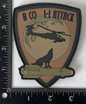 Official US Army Bravo Company 1-1 Wolfpack Attack PVC Patch