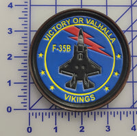 Official VMFA-225 Vikings F-35 Leather Shoulder Patch