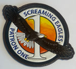 Officially Licensed US Navy VP-1 Screaming Eagles Leather Patches