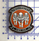 Officially Licensed HMH-466 Wolfpack Leather Patches