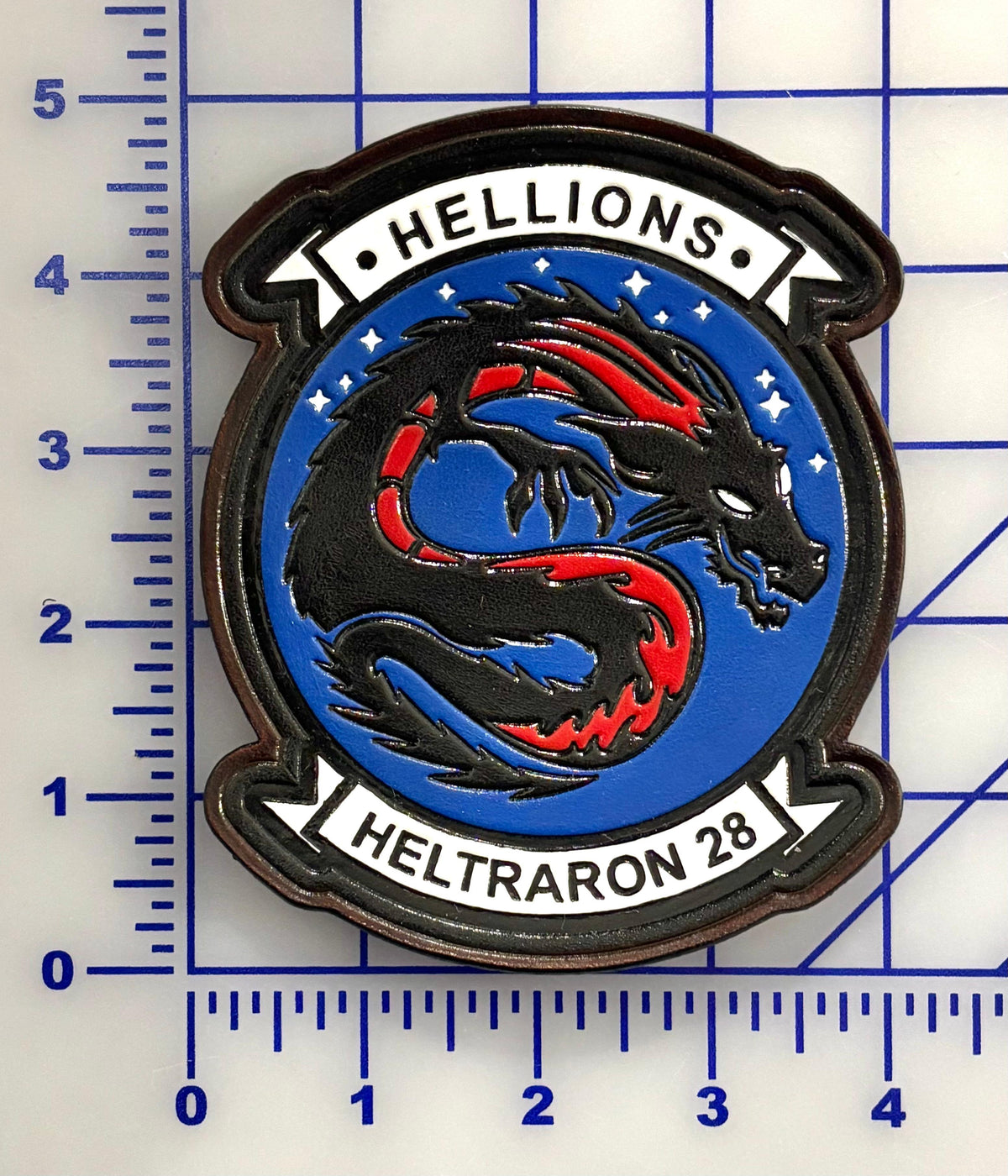 Official HT-28 Hellions Leather Squadron Patch