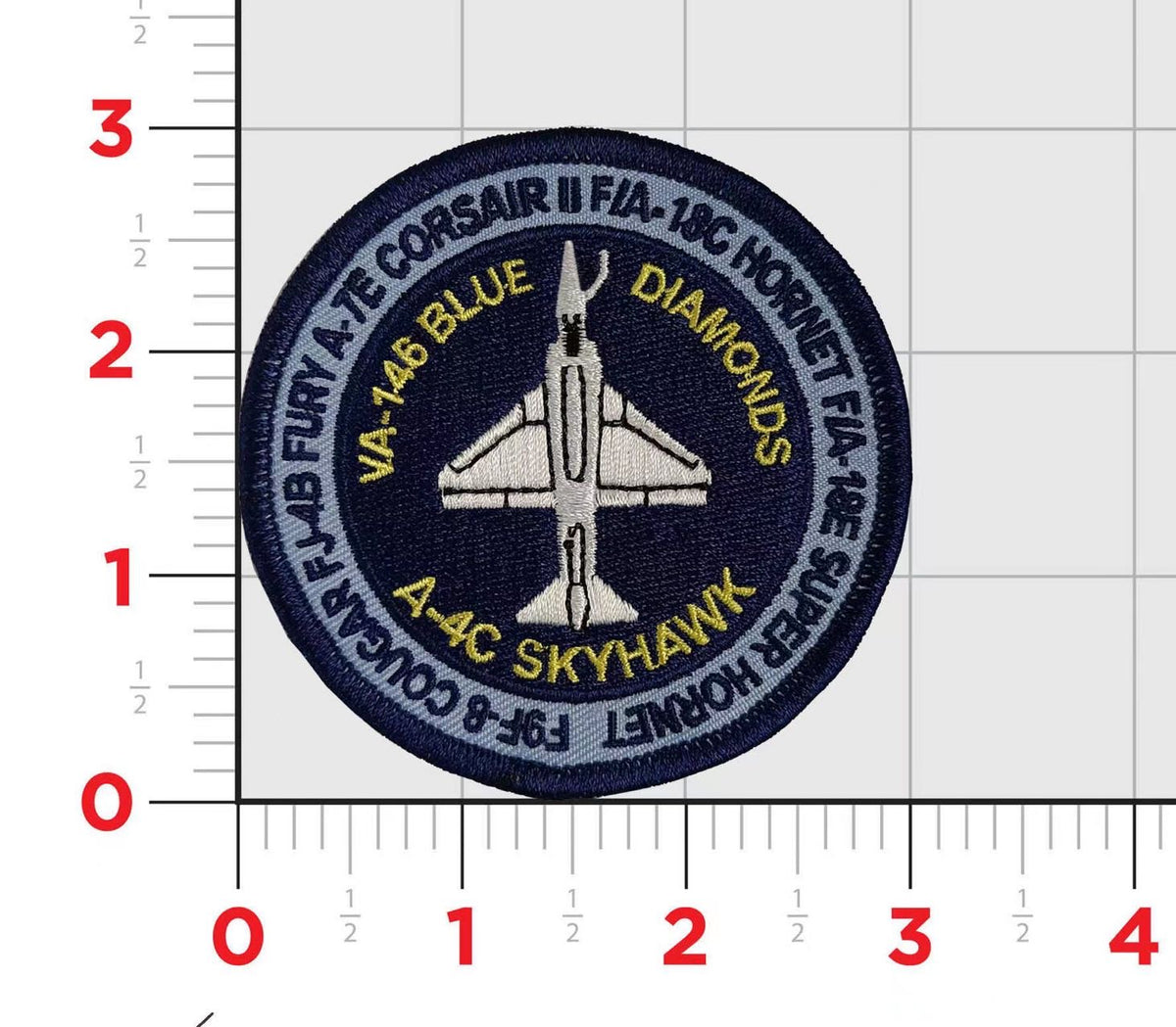 Officially Licensed US Navy  VA-146/ VFA-146 Blue Diamonds Throwback Shoulder Patch