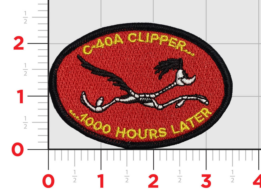Official VMR-1 Roadrunners C-40A Clipper 1000 Hours Patch