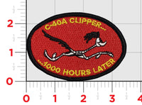 Official VMR-1 Roadrunners C-40A Clipper 1000 Hours Patch