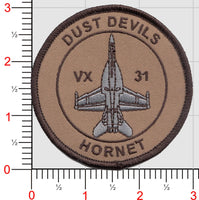 Official VX-31 Dust Devils F-18 Superhornet Shoulder Patches