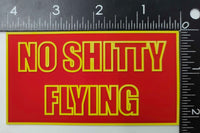 No Shitty Flying PVC Glow Patch