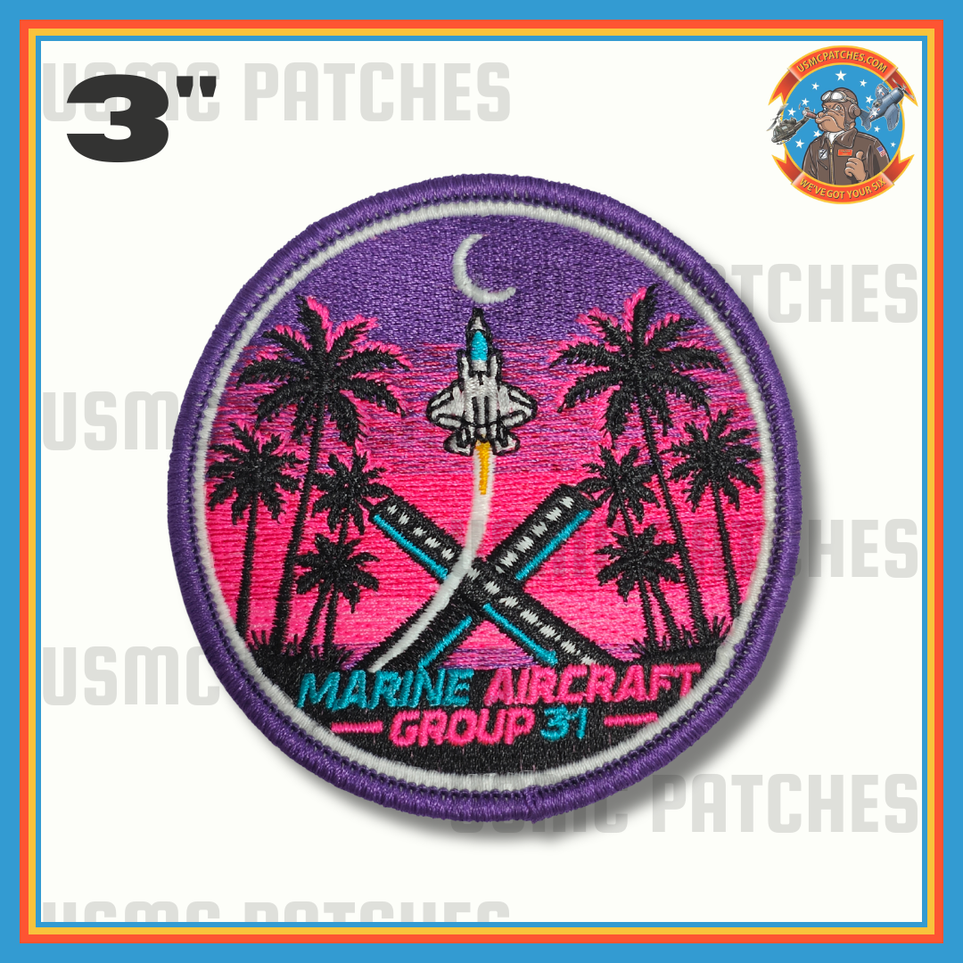 Official MAG-31 Vaporwave Shoulder Patch