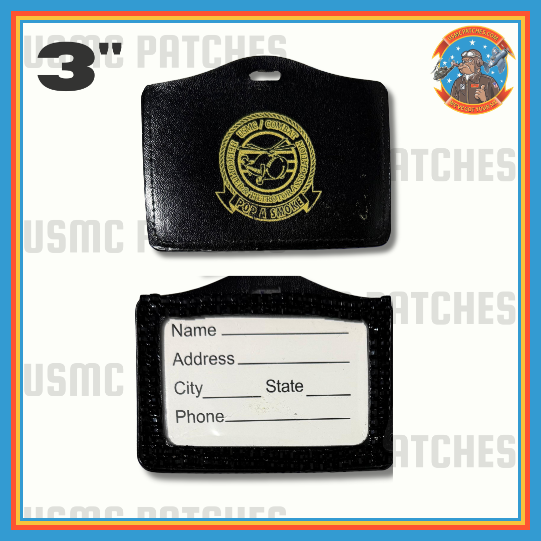 Officially Licensed USMC/Combat Helicopter & Tiltrotor Association Pop A Smoke Luggage Tag