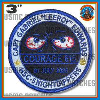 Official HSC-5 Nightdippers Capt Gabriel Edwards Memorial Patch and Sticker