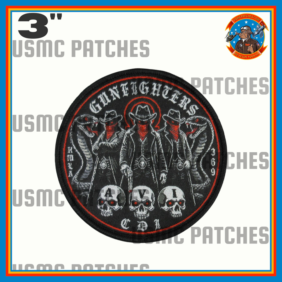 Official HMLA-369 Gunfighters AVI Qualification Shoulder Patch