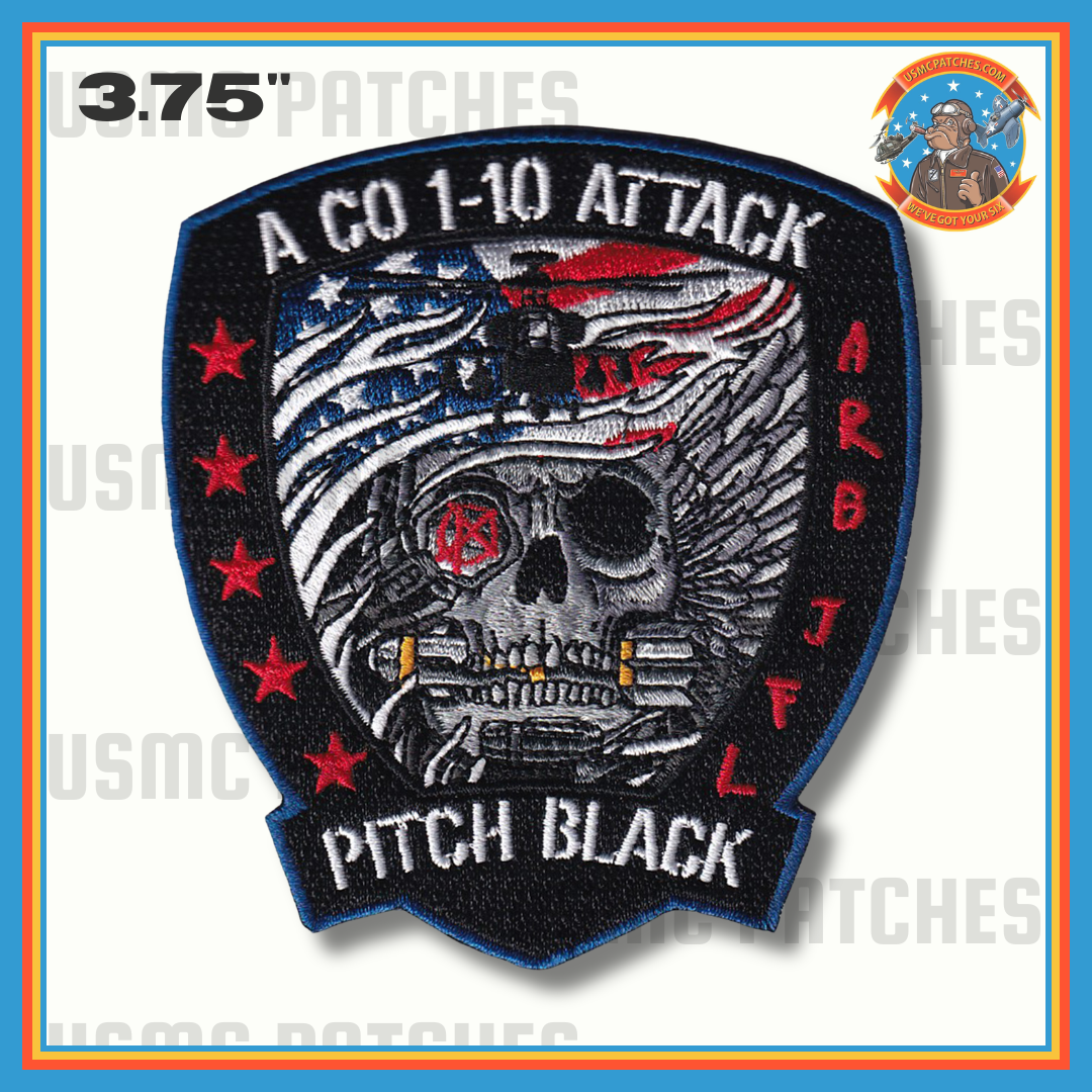 Official Alpha Company 1-10 Attack Pitch Black Patch