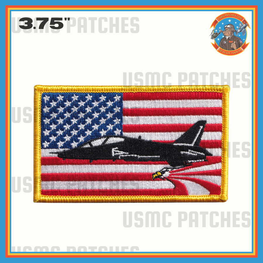 Official VT-22 Golden Eagles T-45 US Flag Patch