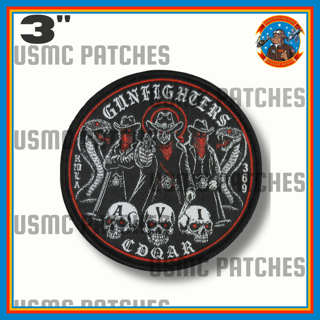 Official HMLA-369 Gunfighters AVI Qualification Shoulder Patch