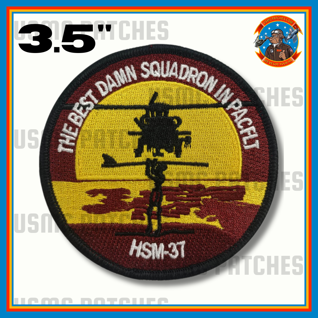 Official HSM-37 Easy Riders Best Damn Squadron Shoulder Patch
