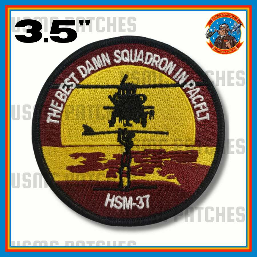 Official HSM-37 Easy Riders Best Damn Squadron Shoulder Patch