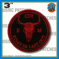 VMM-261 Raging Bulls CDQAR Flightline Qual First In Last Out Shoulder Patch