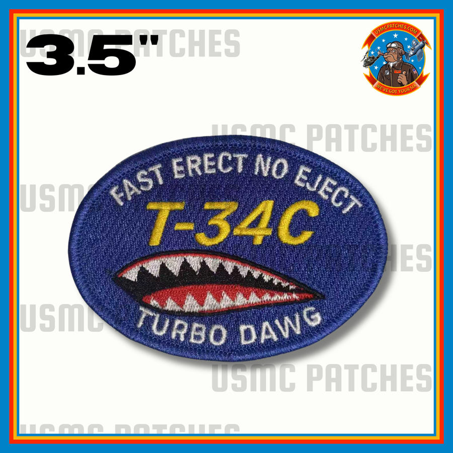 Official Fast Erect No Eject T-34C Turbo Dawg Patch