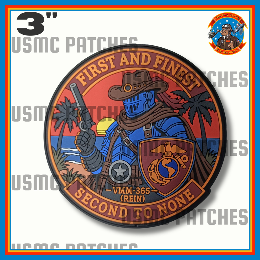 VMM-365(REIN) Blue Knights First And Finest PVC Shoulder Patch