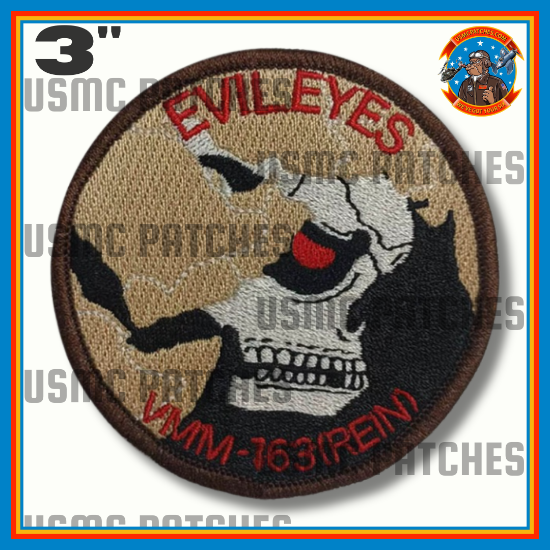 Official VMM-163 (REIN) Desert Shoulder Patch