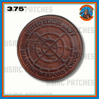 Officially Licensed US Navy Maritime Weapons School Leather Patch