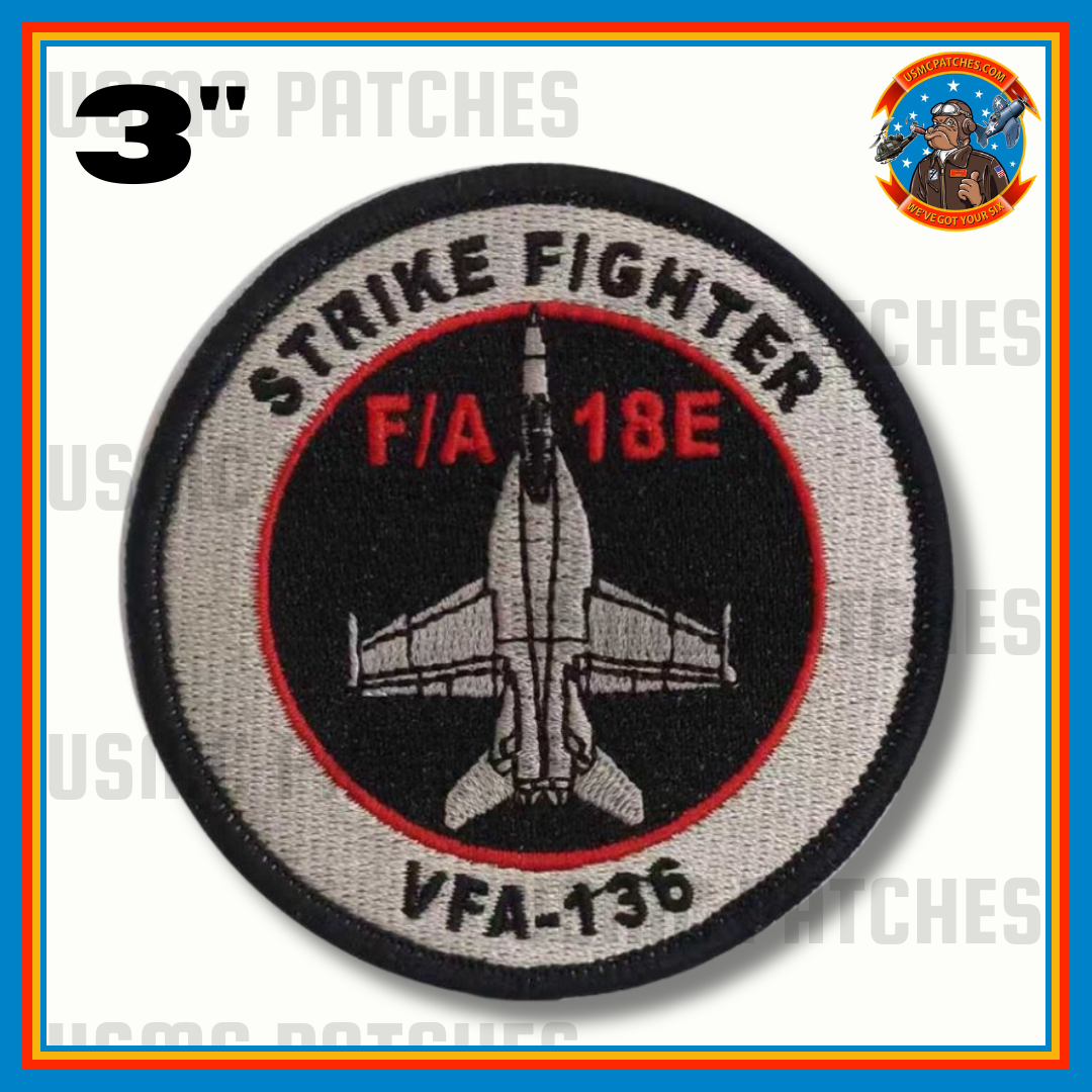 Official VFA-136 Knighthawks F/A-18E Super Hornet Shoulder Patch
