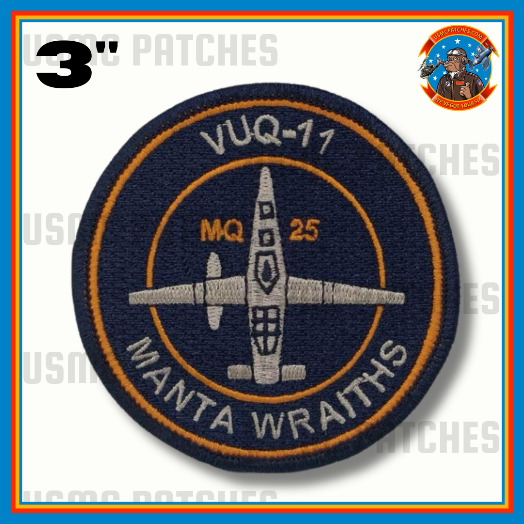 Official VUQ-11 Mana Wraiths MQ-25 Stingray Shoulder Patch