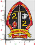 Officially Licensed 2nd Battalion 2nd Marine Regiment Warlords 2023 Patch