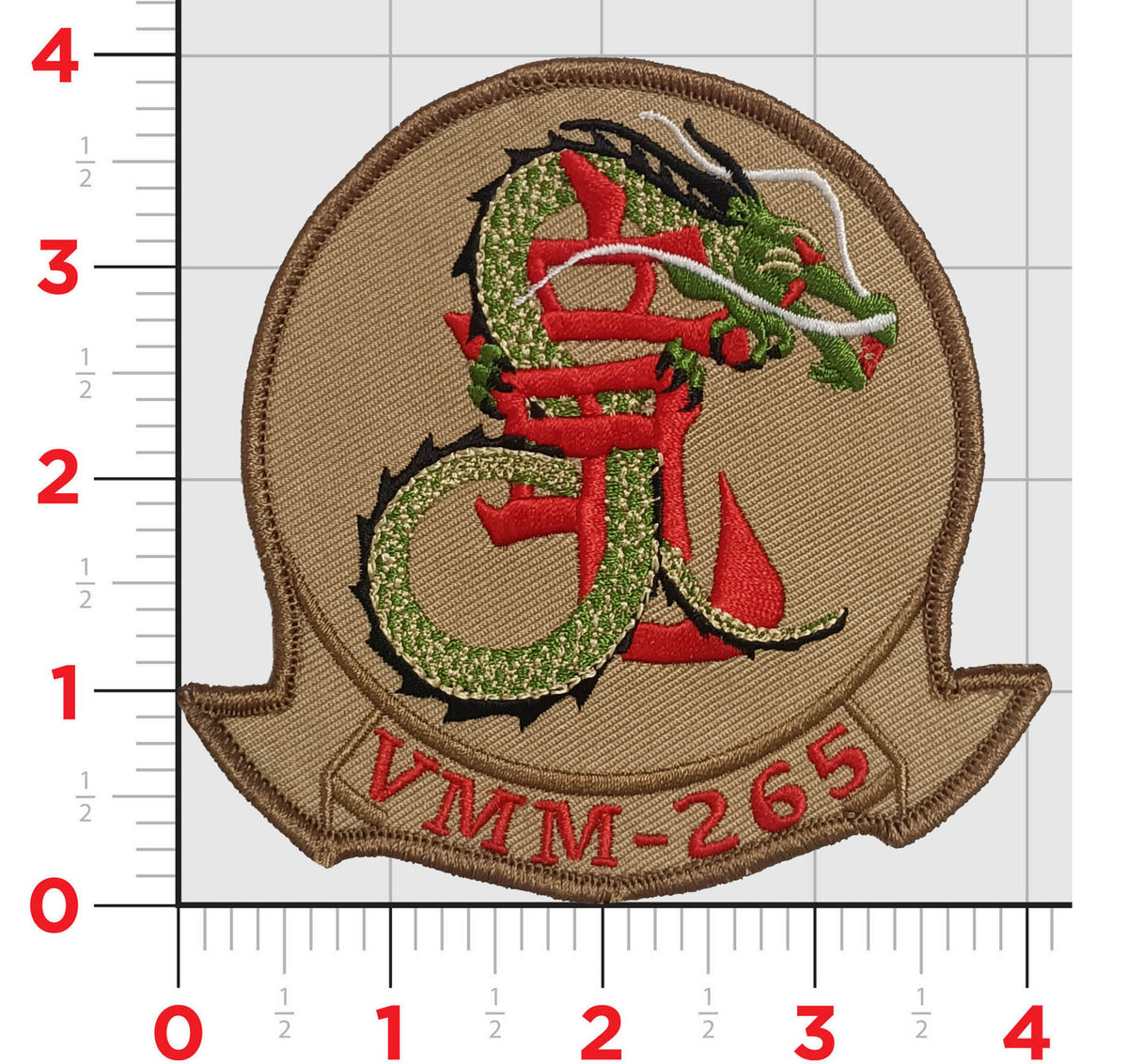 Officially Licensed USMC VMM-265 Dragons Chest Patches