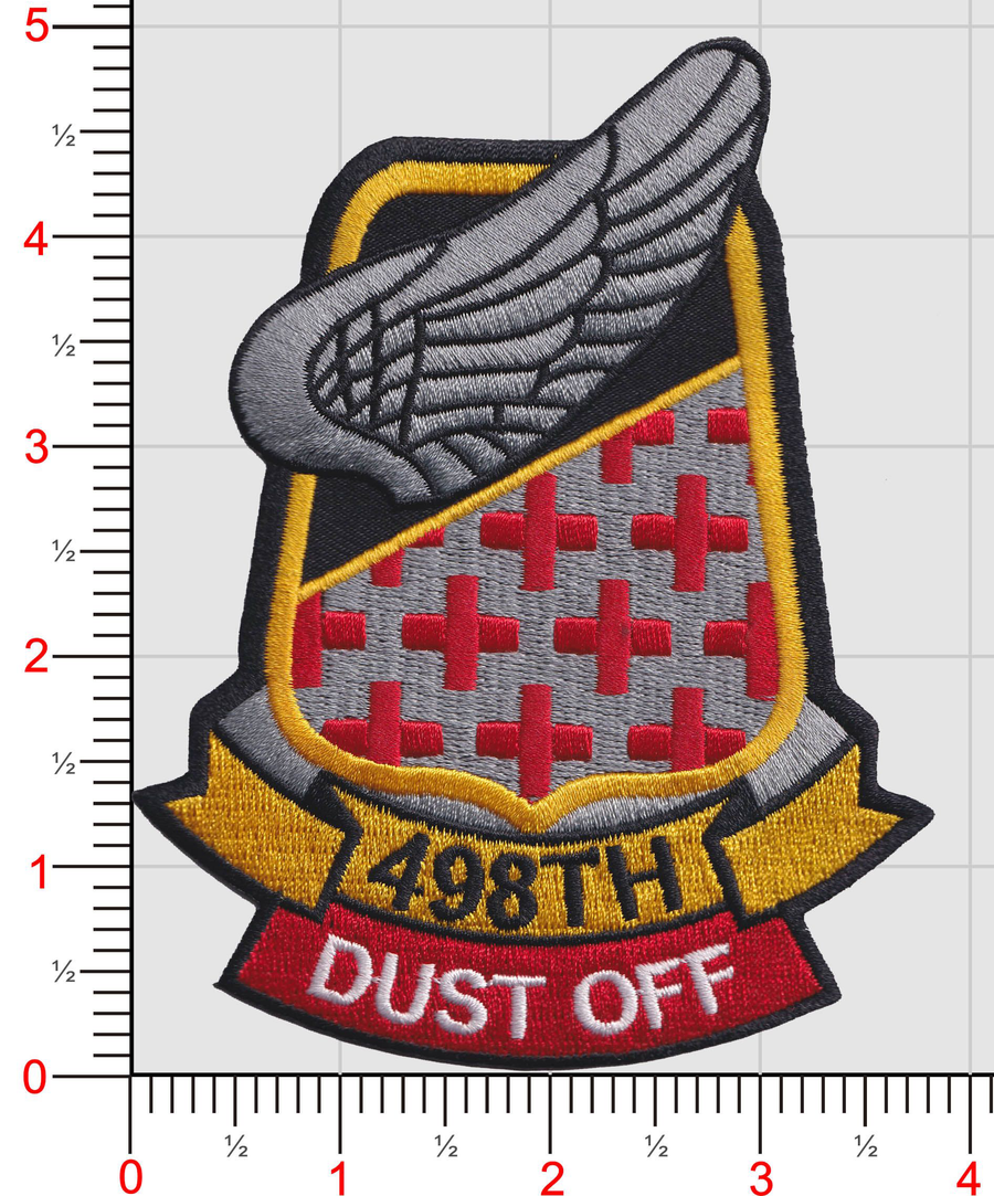 US Army 498th Medivac Patch with "Dust Off" Tab
