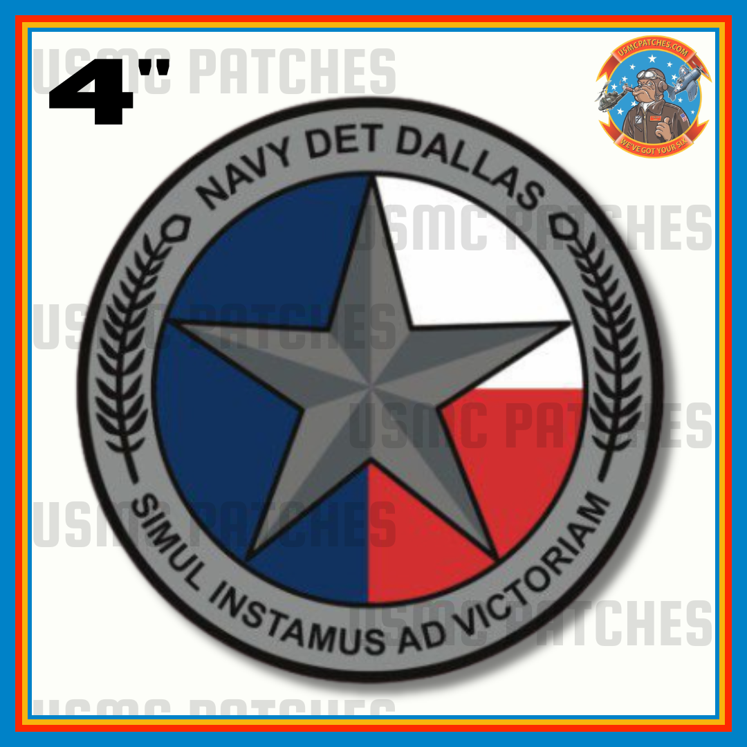 Officially Licensed US Navy Det Dallas Sticker