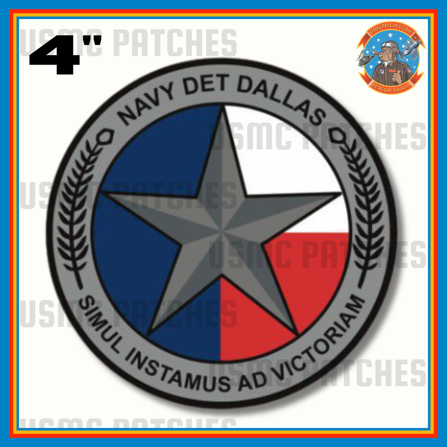 Officially Licensed US Navy Det Dallas Sticker