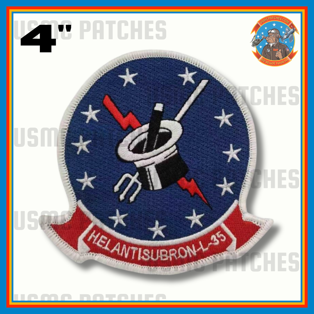 Officially Licensed US Navy HSL-35 Magicians Squadron Throwback Patch and Name Tags