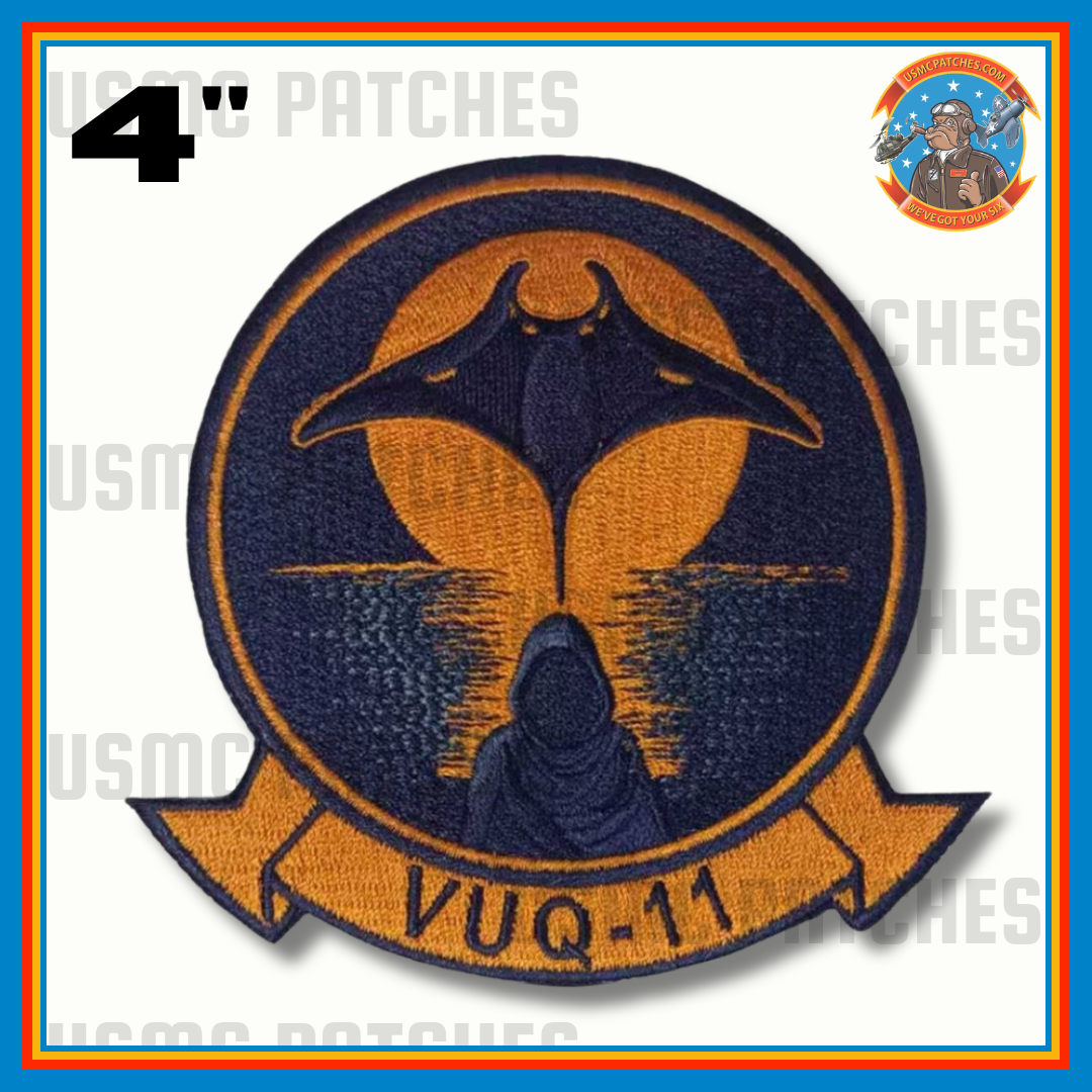 Officially Licensed US Navy VUQ-11 Manta Wraiths Squadron Patch and Name Tags