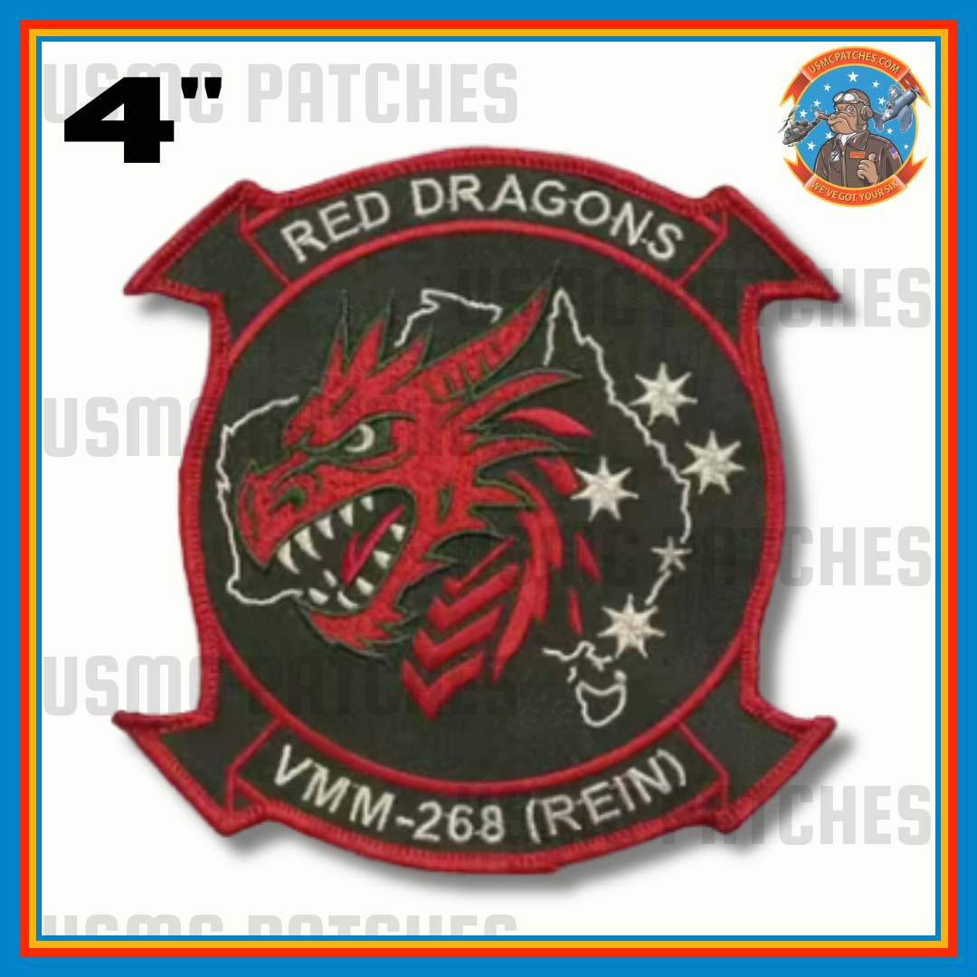 Official VMM-268 REIN Red Dragons Australia Det MRF-D Patch