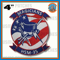 Official HSM-35 Magicians 4th of July Patch and Name Tags