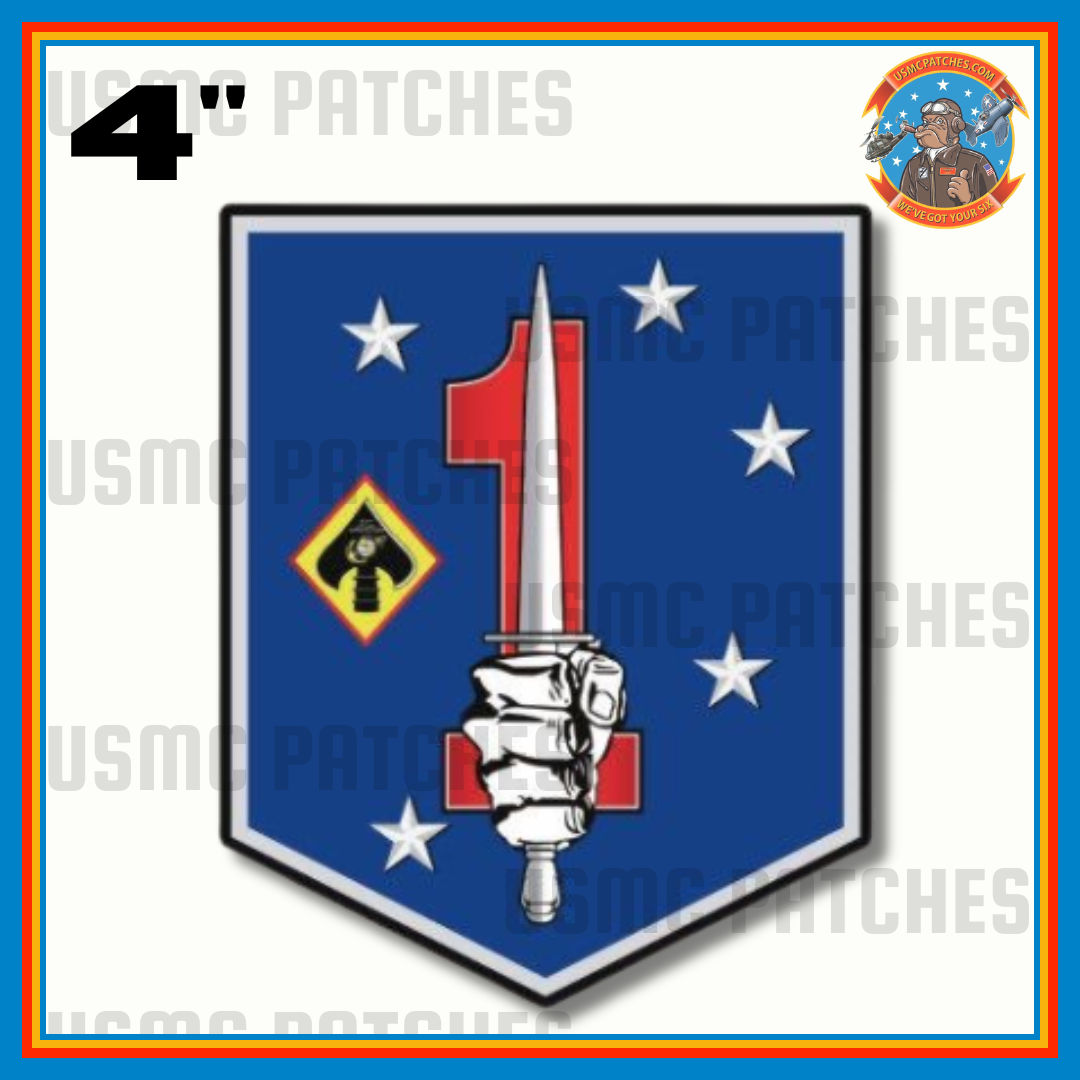 Officially Licensed USMC 1st Marine Raider Support Battalion Sticker