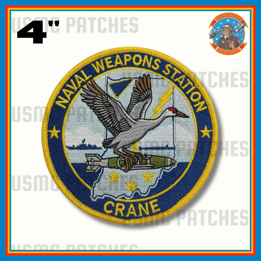Officially Licensed US Navy Naval Weapons Station Crane Patch
