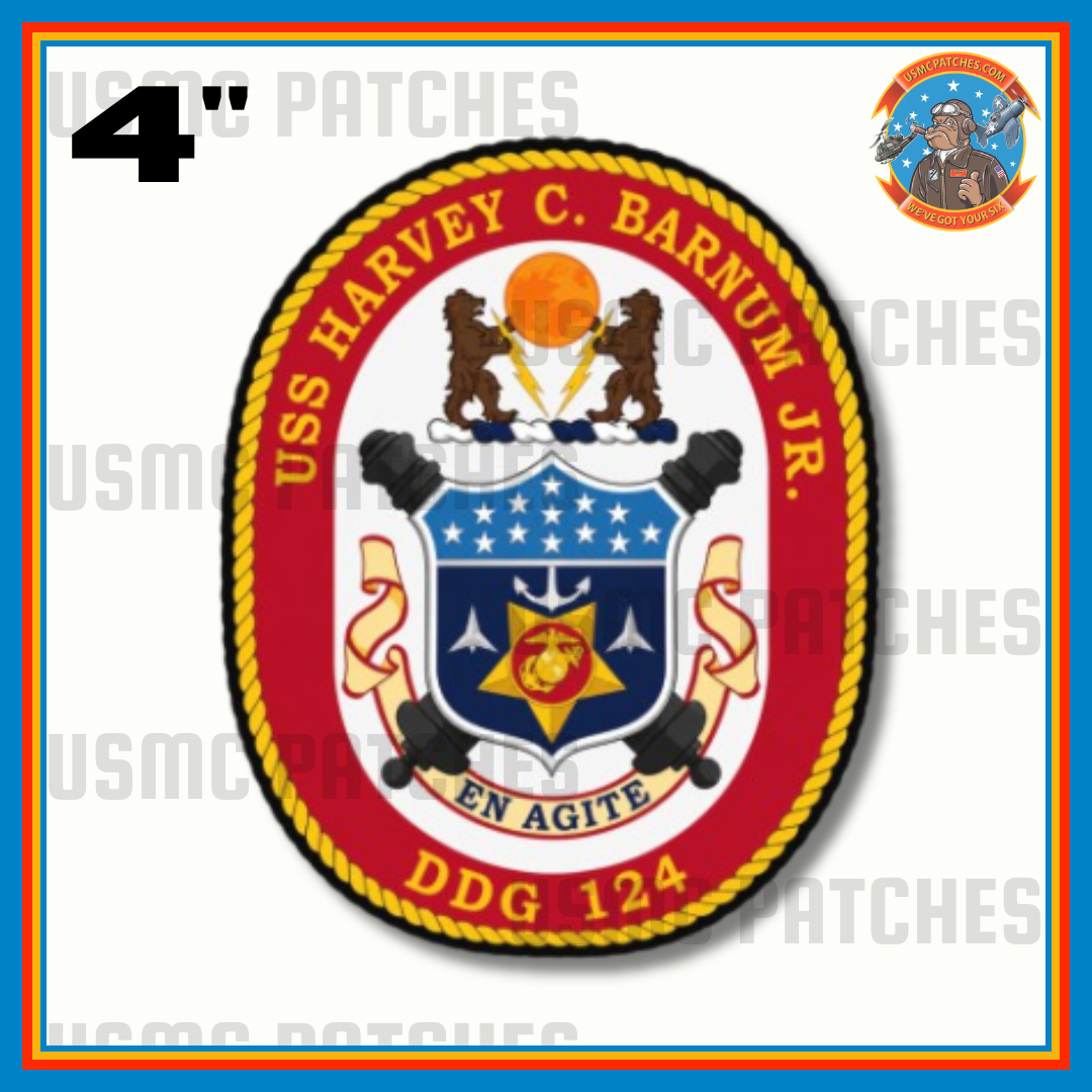Officially Licensed US Navy USS Harvey C Barnum Jr. DDG-124 Sticker