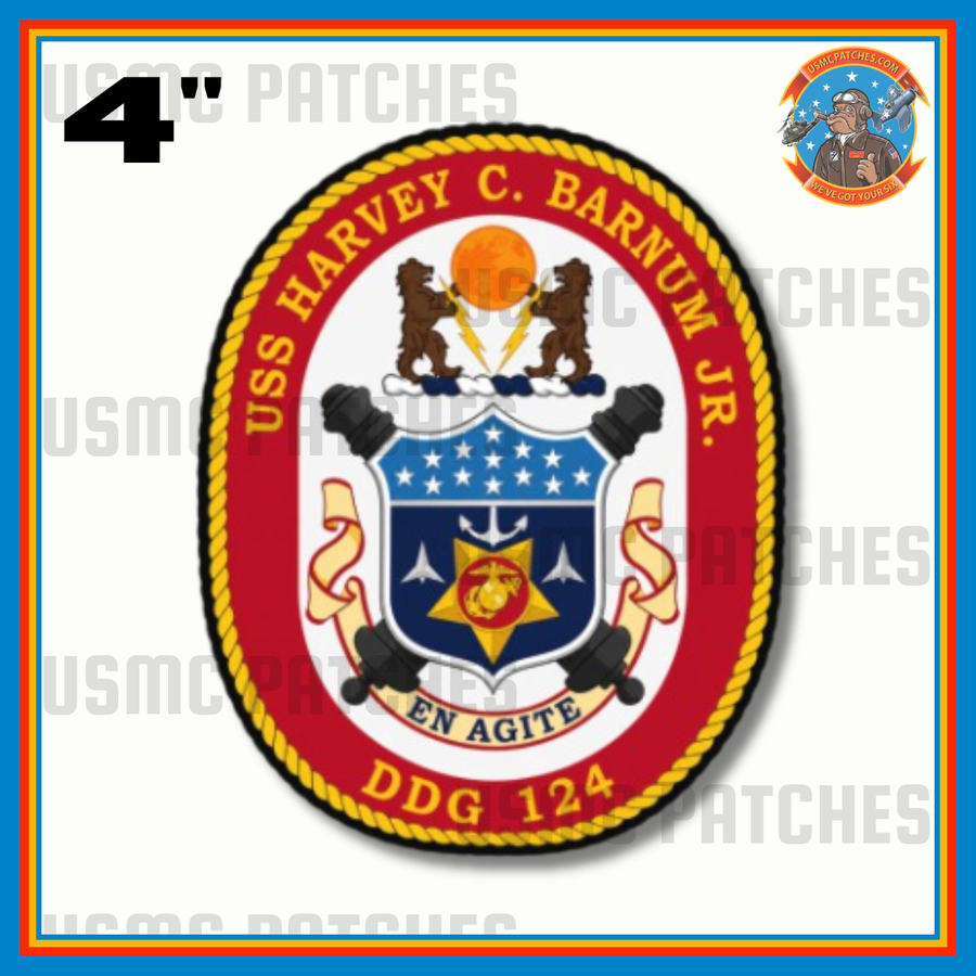 Officially Licensed US Navy USS Harvey C Barnum Jr. DDG-124 Sticker