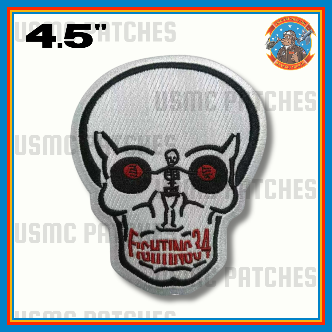 Official Fighting VFA-34 Blue Blasters Skull Patch