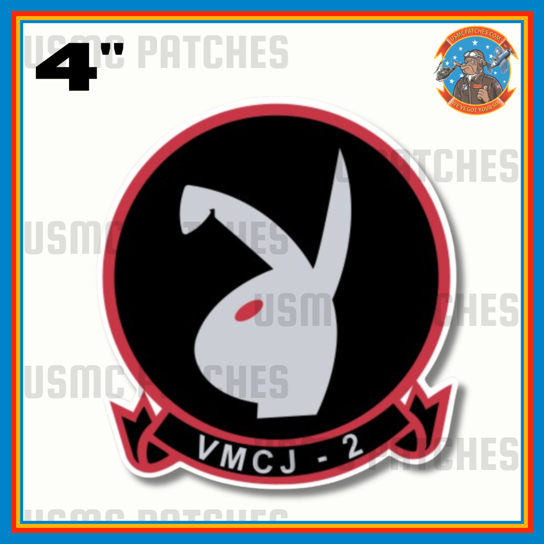 Officially Licensed USMC VMCJ-2 Playboys Sticker