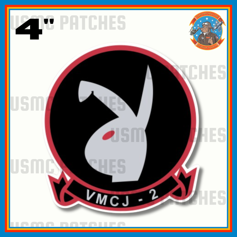 Officially Licensed USMC VMCJ-2 Playboys Sticker