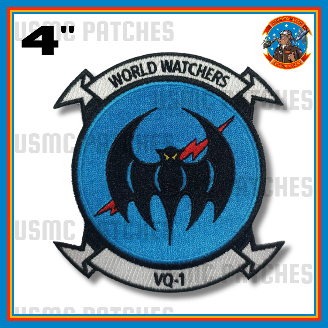 Officially Licensed US Navy VQ-1 World Watchers Squadron Patch