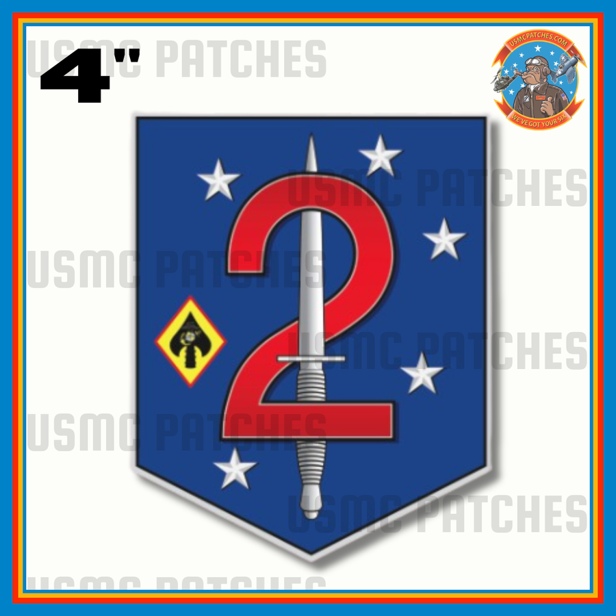 Officially Licensed USMC 2nd Marine Raider Support Battalion Sticker