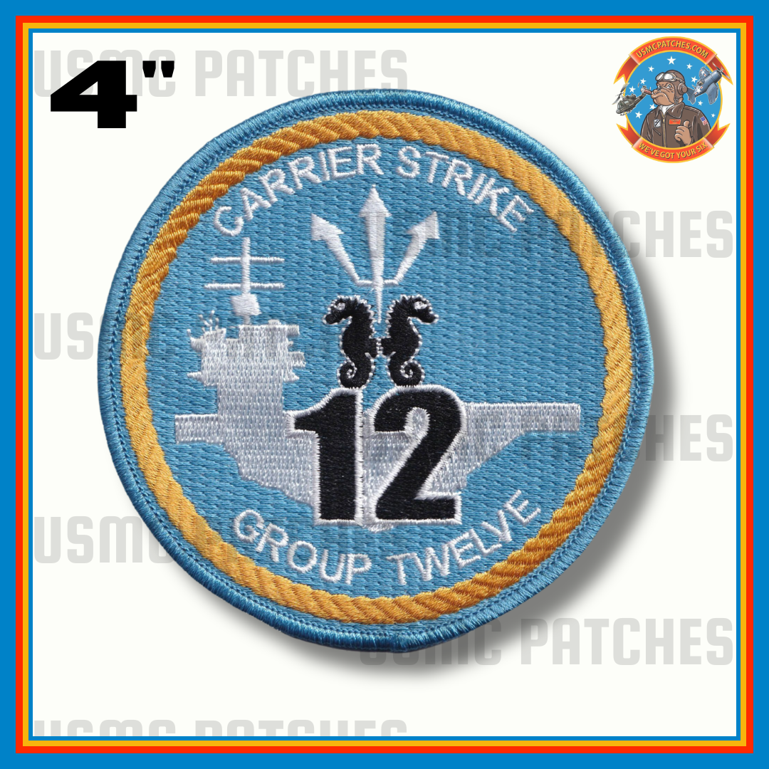 Officially Licensed US Navy Carrier Strike Group 12 Patch